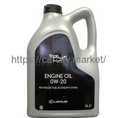 Масло моторное Lexus engine oil advanced fuel economy extra 0W-20 5 л ORG. купить в Карсти Маркет