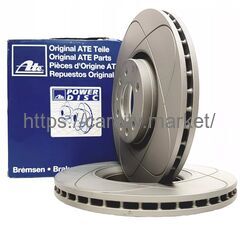 Тормозной диск передний SAAB 9-3/9-5 ATE 16" (слотированный) купить в Карсти Маркет