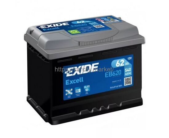 Аккумулятор EXIDE EXCELL 540A купить в Карсти Маркет
