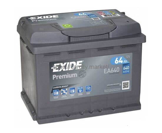 Аккумулятор EXIDE Premium 640A купить в Карсти Маркет
