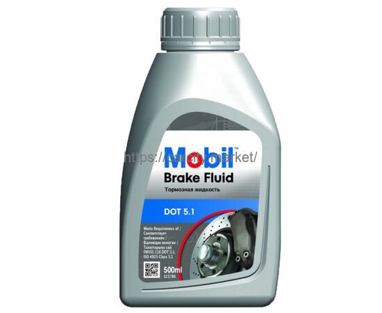 Жидкость тормозная MOBIL BRAKE FLUID DOT 5.1 0.5л купить в Карсти Маркет