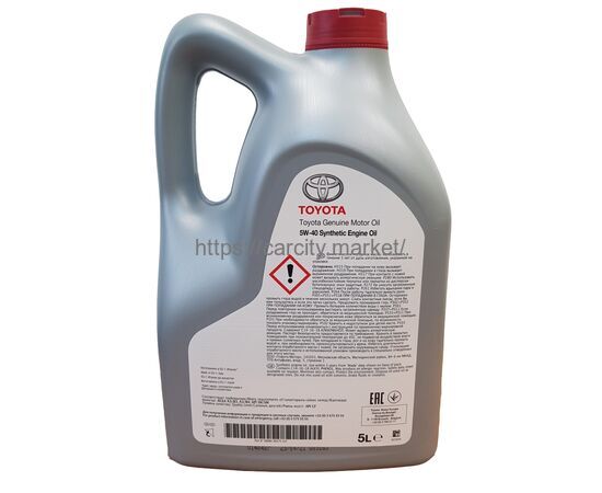 Масло моторное TOYOTA 5W-40 SM/CF, A3/B3/B4 5л, изображение 2 купить в Карсти Маркет