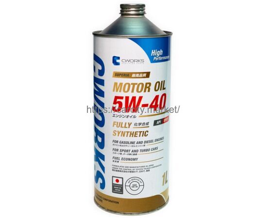 Масло моторное CWORKS MOTOR OIL 5w40 1л купить в Карсти Маркет