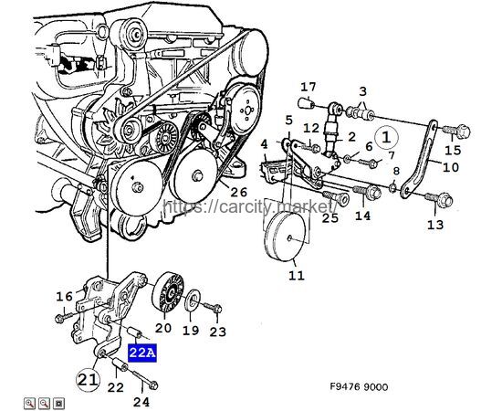Втулка вкладыш SAAB GM, изображение 2 купить в Карсти Маркет