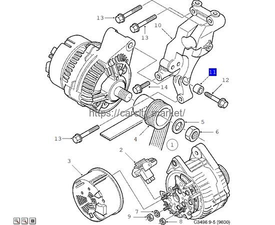 Втулка вкладыш SAAB GM, изображение 4 купить в Карсти Маркет
