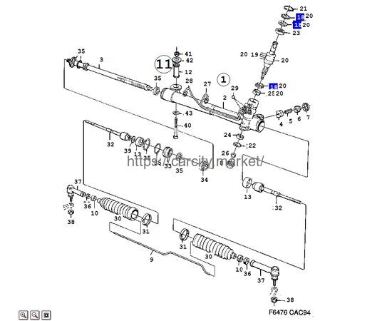 Ремкомплект уплотнителей ведущей оси SAAB 900/9000 GM, изображение 2 купить в Карсти Маркет